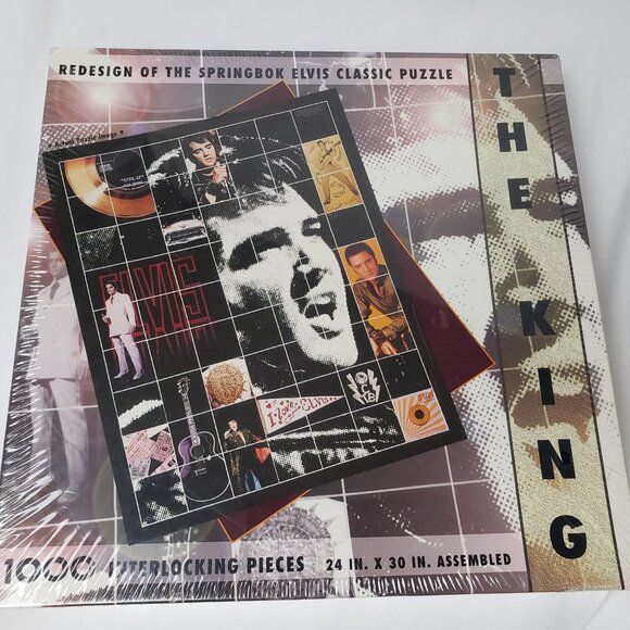 Elvis The King 1000 Piece (24"x30") Puzzle Springbok Classic VTG NEW SEALED!!! - Picture 5 of 5